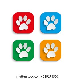 paw icon with shadow