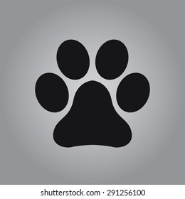 Paw icon sign