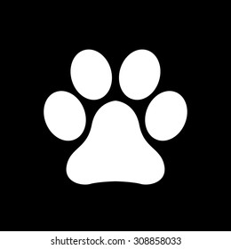 Paw icon sign