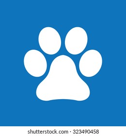 Paw icon sign
