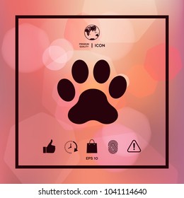 Paw icon symbol