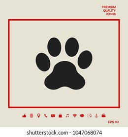 Paw icon symbol