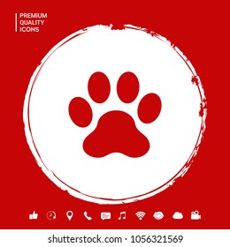Paw icon symbol