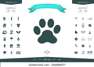 Paw icon symbol