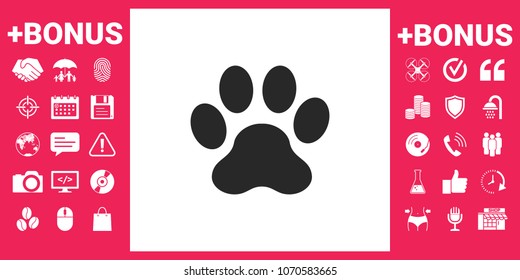 Paw icon symbol