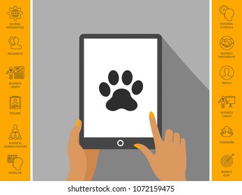Paw icon symbol