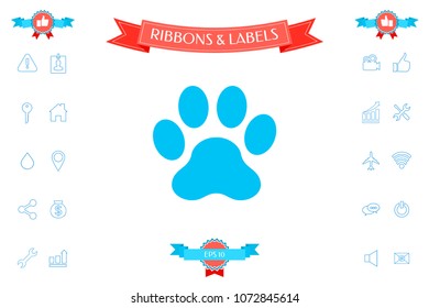 Paw icon symbol
