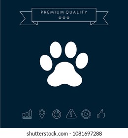 Paw icon symbol