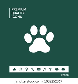 Paw icon symbol