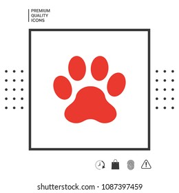 Paw icon symbol