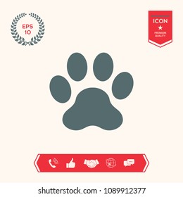 Paw icon symbol