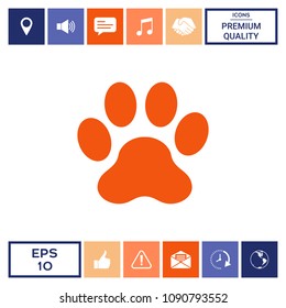 Paw icon symbol