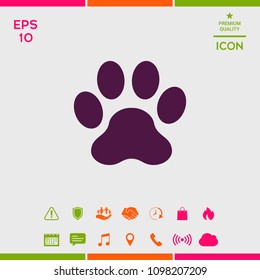 Paw icon symbol