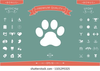 Paw icon symbol