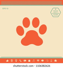 Paw icon symbol