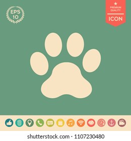 Paw icon symbol