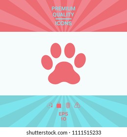 Paw icon symbol