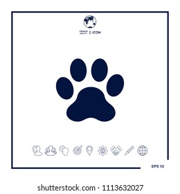 Paw icon symbol
