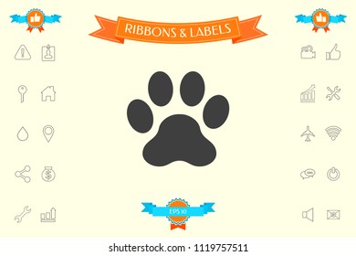 Paw icon symbol