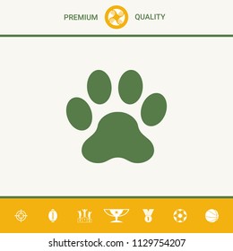 Paw icon symbol