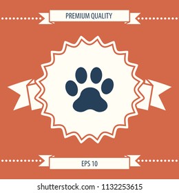 Paw icon symbol