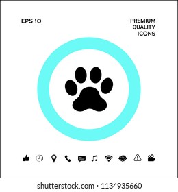 Paw icon symbol