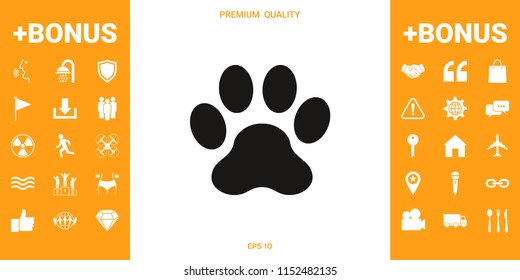 Paw icon symbol