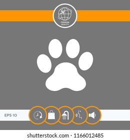 Paw icon symbol