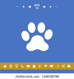 Paw icon symbol