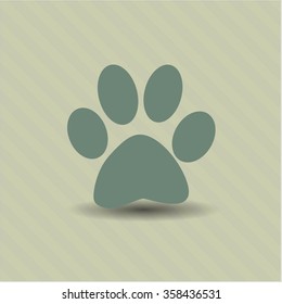 Paw icon or symbol