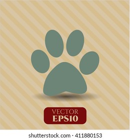 Paw icon or symbol