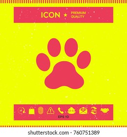 Paw icon symbol