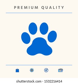 Paw icon symbol. Graphic elements for your design