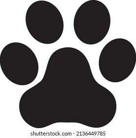 Paw icon in trendy flat style isolated on background. Paw icon page symbol for your web site design Paw icon logo, app,.eps
