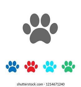 Paw icon vector