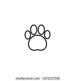 paw icon vector