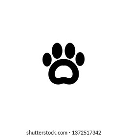 paw icon vector