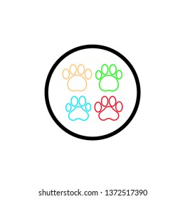 paw icon vector