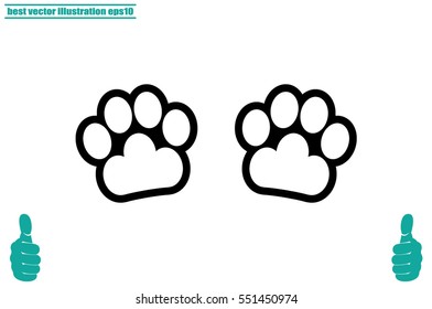 Paw Icon Vector