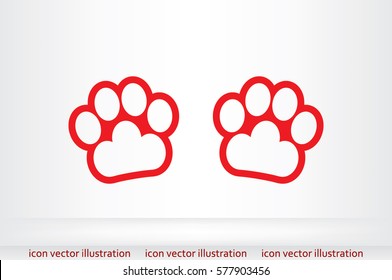 Paw Icon Vector 