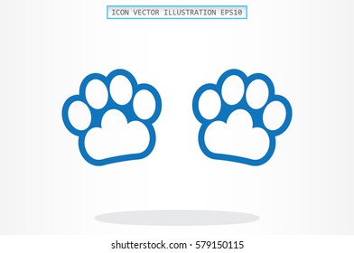 Paw Icon Vector 