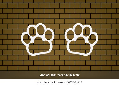 Paw Icon Vector.