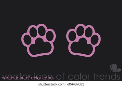 Paw Icon Vector.