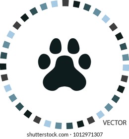 Paw icon, vector design element