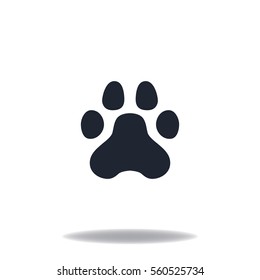 Paw icon, vector design element