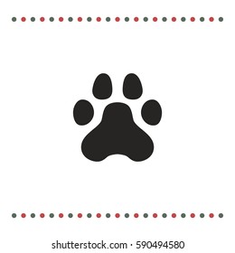 Paw icon, vector design element
