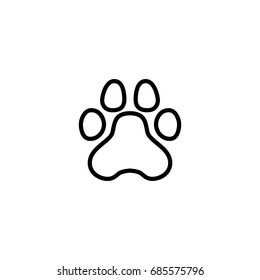 Paw icon, vector design element