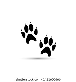 Paw icon vector. Paw design. sign design. flat style