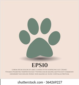 Paw icon vector illustration