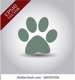 Paw icon vector illustration